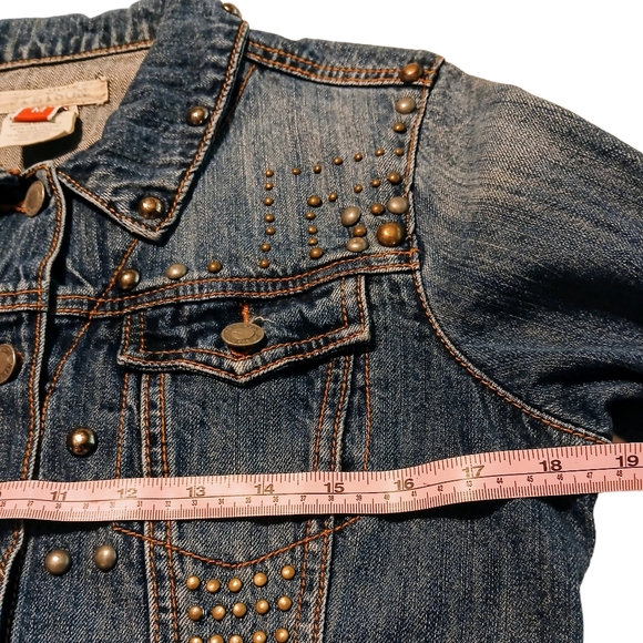 Stetson Women's Western Denim Studded Trucker Jacket Size M - Picture 5 of 12
